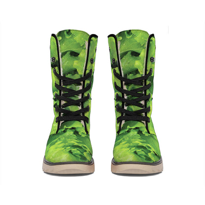Salad Vegetable Print Winter Boots
