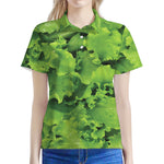 Salad Vegetable Print Women's Polo Shirt