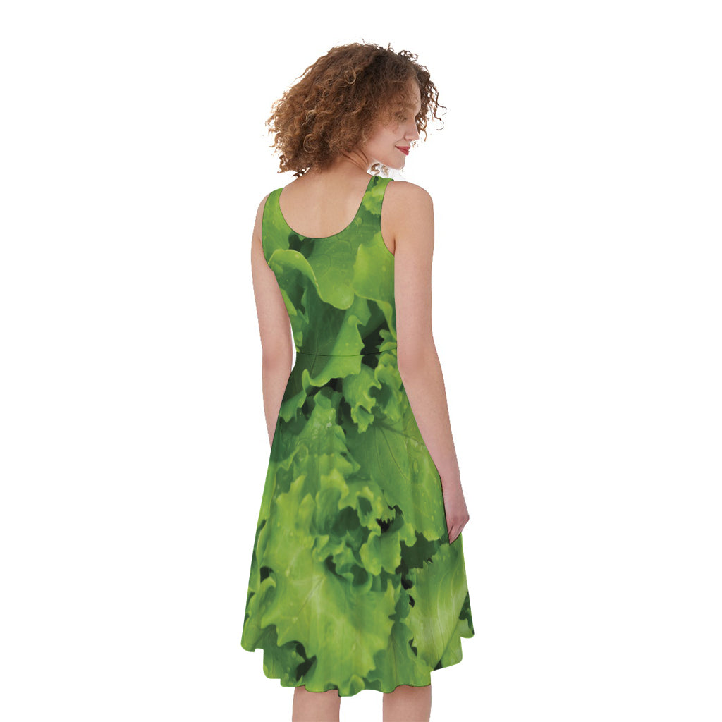 Salad Vegetable Print Women's Sleeveless Dress