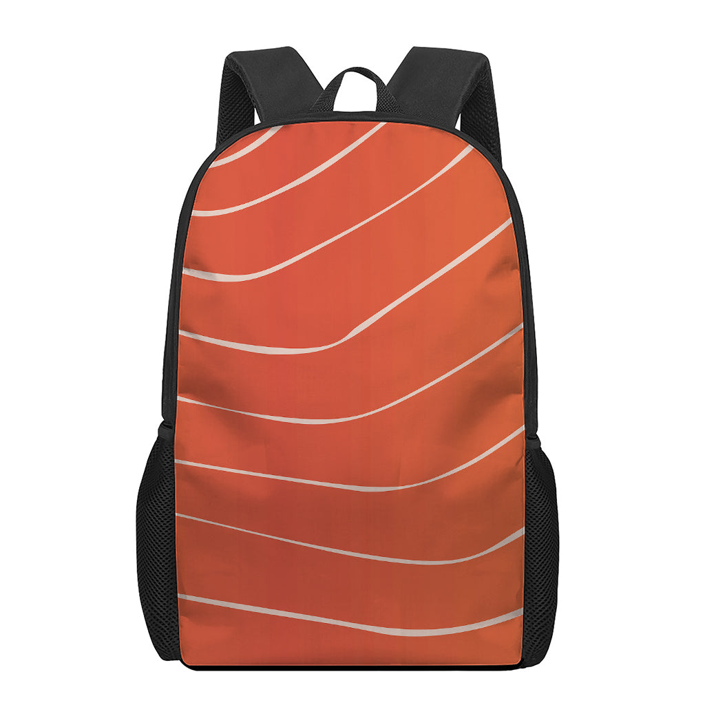 Salmon Artwork Print 17 Inch Backpack