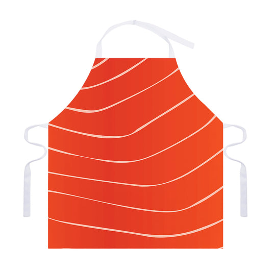 Salmon Artwork Print Adjustable Apron