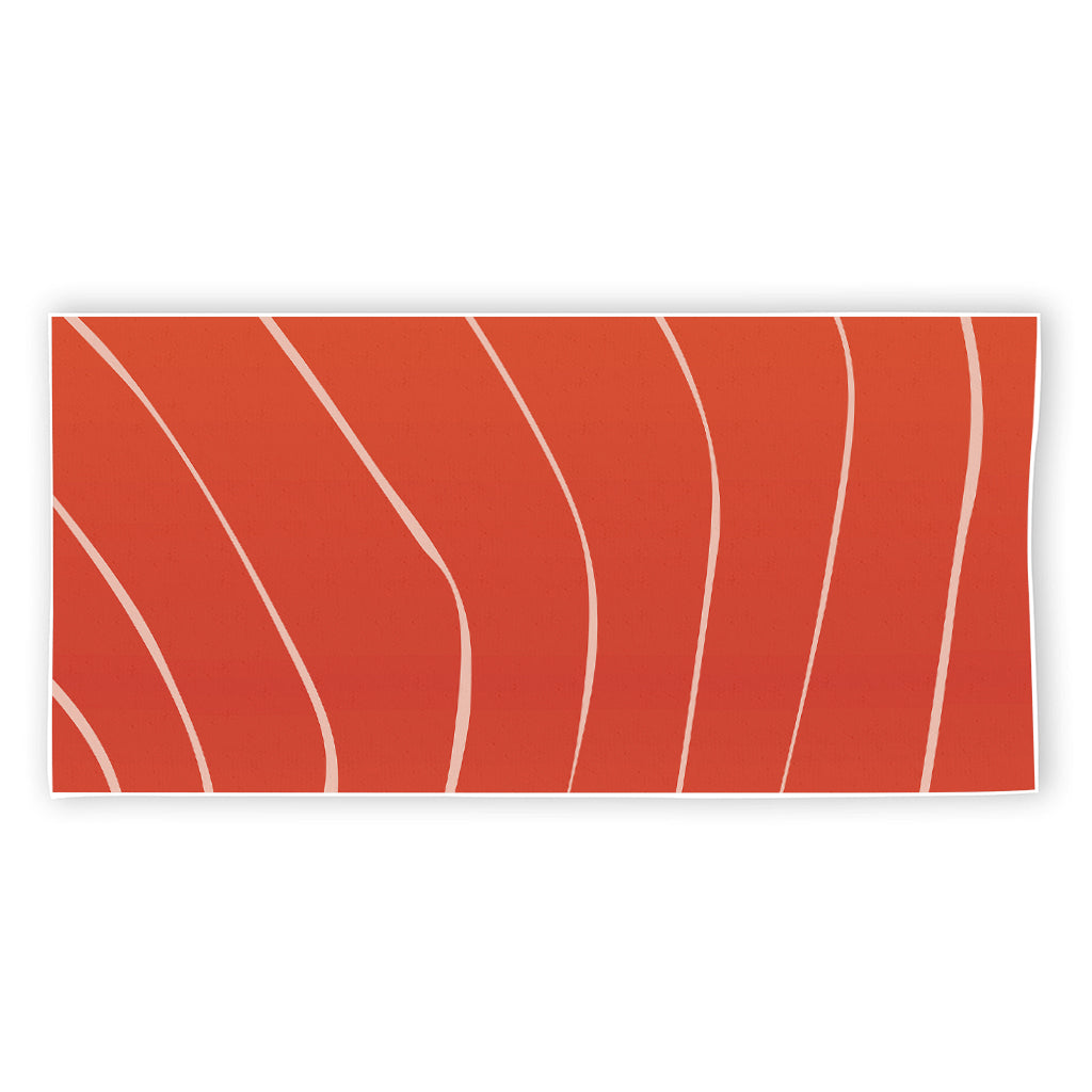 Salmon Artwork Print Beach Towel