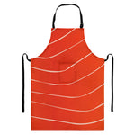 Salmon Artwork Print Bib Apron With Pocket