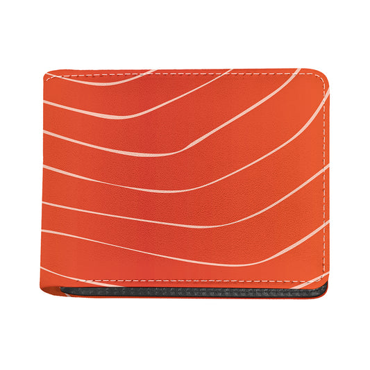 Salmon Artwork Print Bifold Wallet