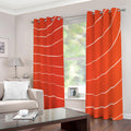 Salmon Artwork Print Dimout Grommet Curtains