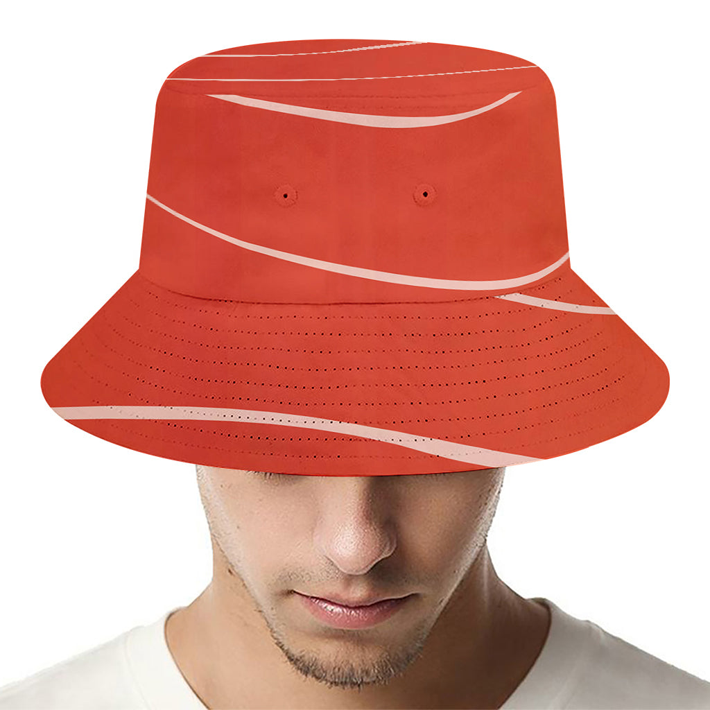 Salmon Artwork Print Bucket Hat