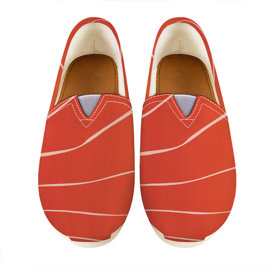 Salmon Artwork Print Casual Shoes