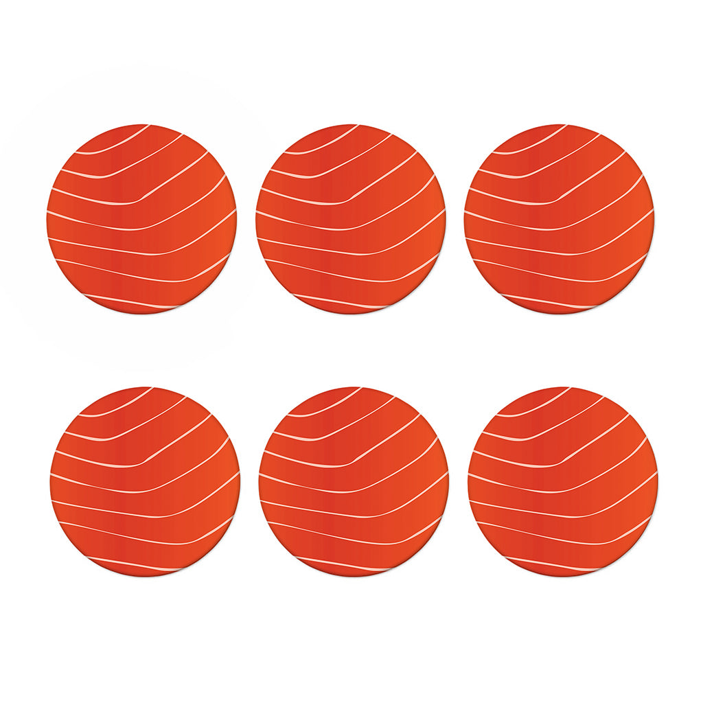 Salmon Artwork Print Coaster Set