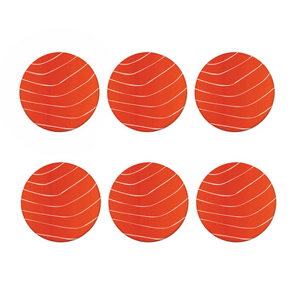Salmon Artwork Print Coaster Set