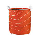 Salmon Artwork Print Collapsible Laundry Basket