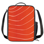 Salmon Artwork Print Crossbody Lunch Bag
