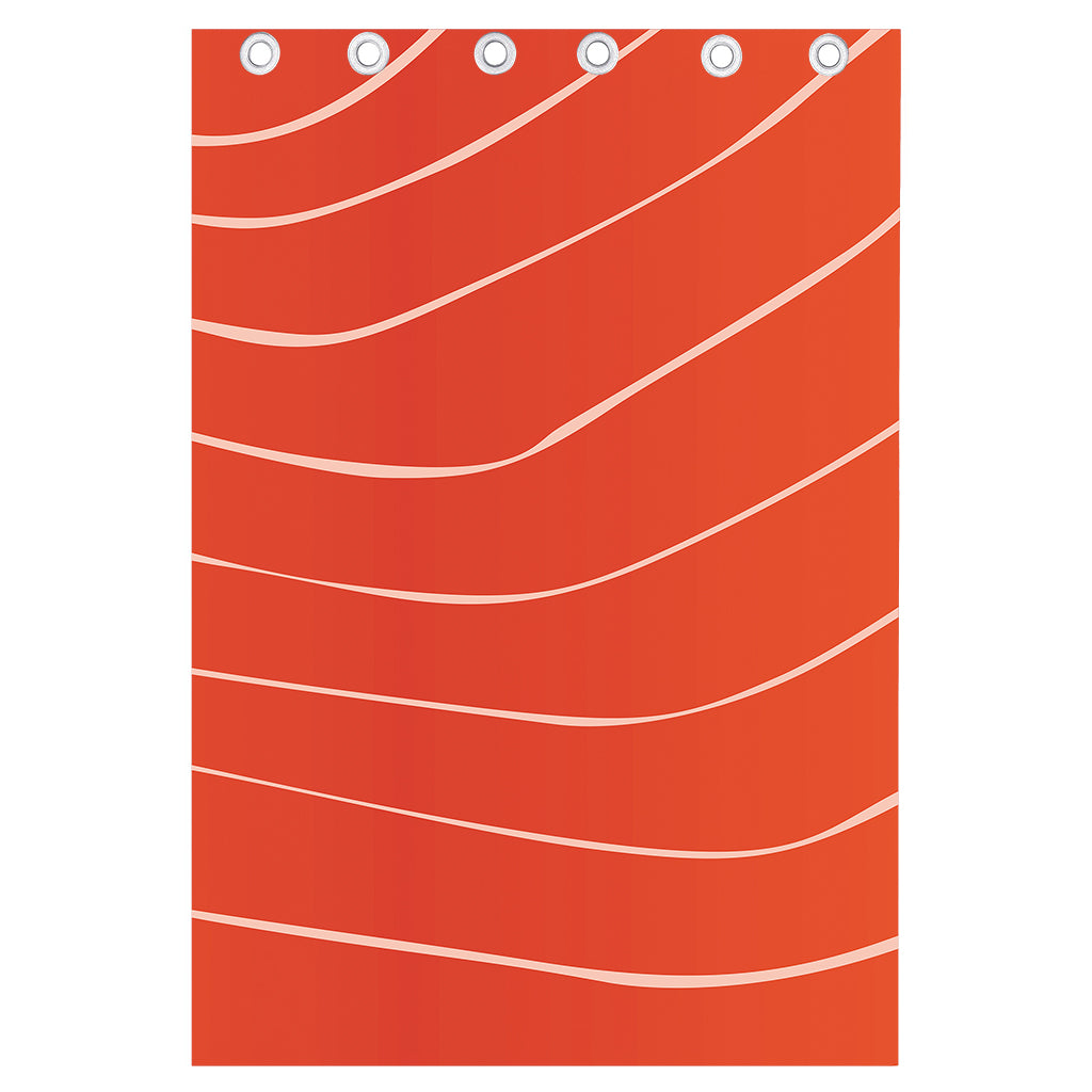 Salmon Artwork Print Curtain