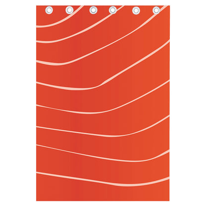 Salmon Artwork Print Curtain