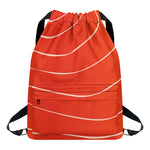 Salmon Artwork Print Drawstring Backpack