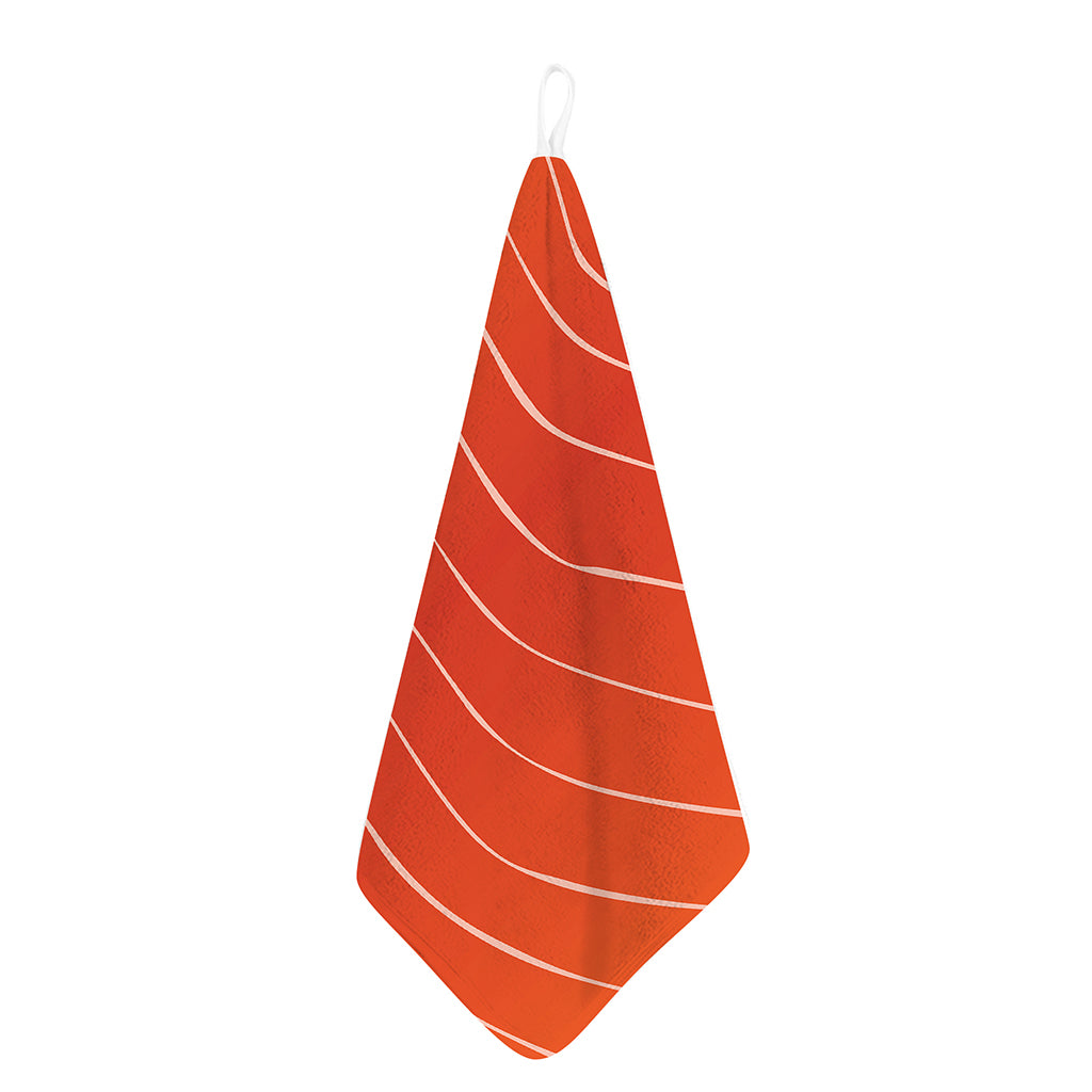 Salmon Artwork Print Hand Towel