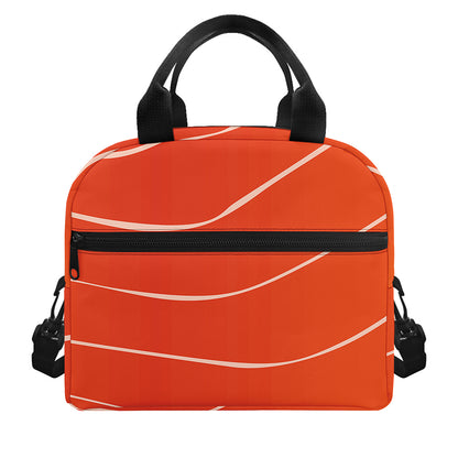 Salmon Artwork Print Insulated Lunch Bag