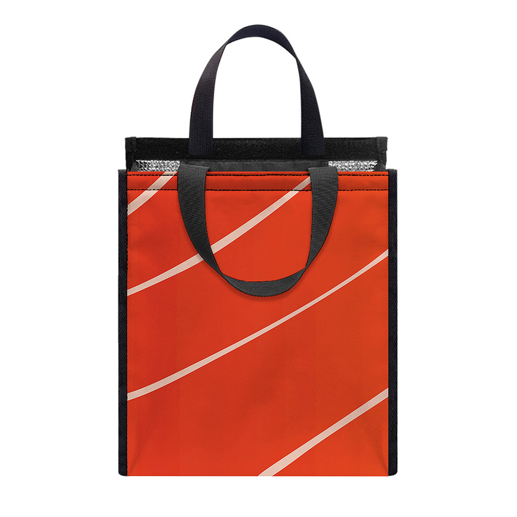 Salmon Artwork Print Insulated Lunch Tote