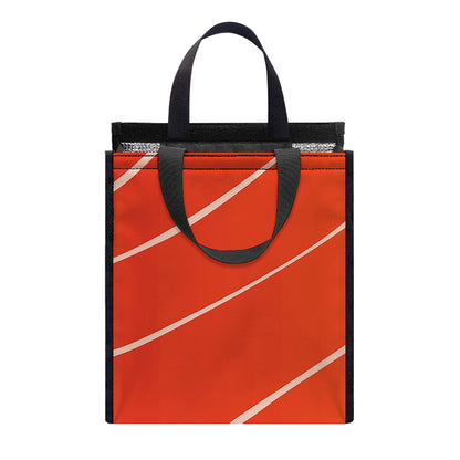 Salmon Artwork Print Insulated Lunch Tote