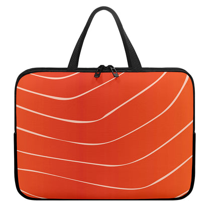 Salmon Artwork Print Laptop Sleeve With Handle