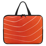 Salmon Artwork Print Laptop Sleeve With Handle