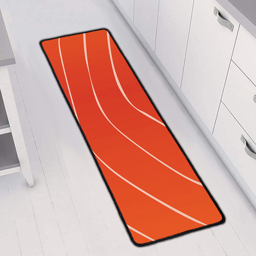 Salmon Artwork Print Long Kitchen Mat