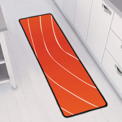 Salmon Artwork Print Long Kitchen Mat