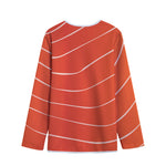 Salmon Artwork Print Long Sleeve Short Coat