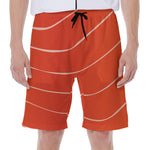 Salmon Artwork Print Men's Beach Shorts