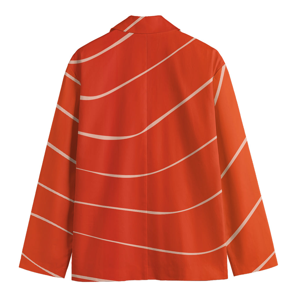 Salmon Artwork Print Men's Blazer