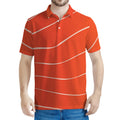 Salmon Artwork Print Men's Polo Shirt