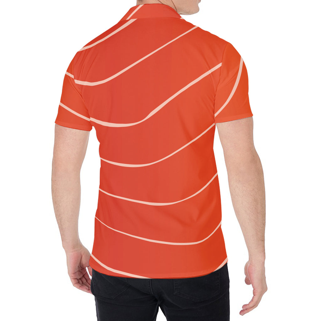 Salmon Artwork Print Men's Shirt