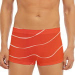 Salmon Artwork Print Men's Short Boxer Briefs