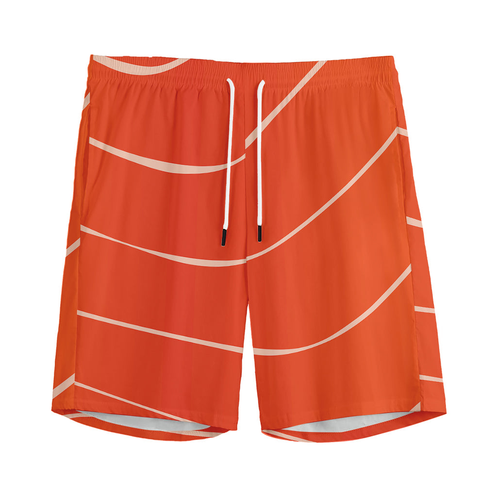 Salmon Artwork Print Men's Sports Shorts