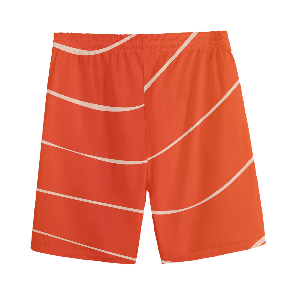 Salmon Artwork Print Men's Sports Shorts