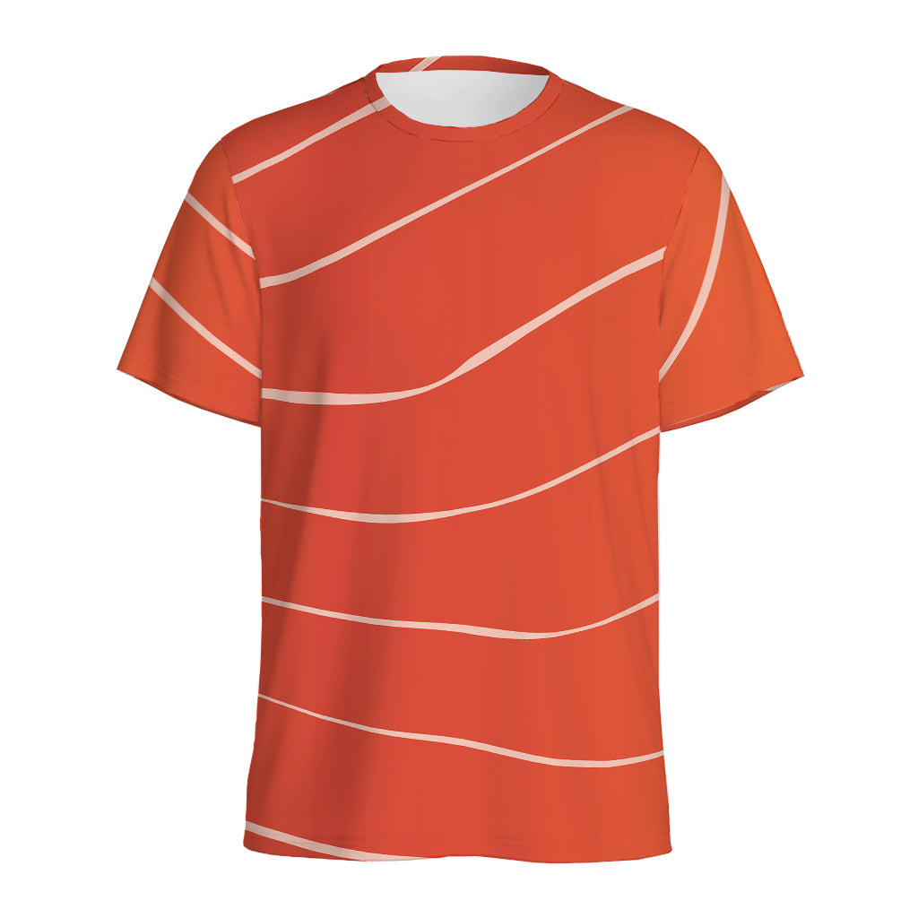 Salmon Artwork Print Men's Sports T-Shirt