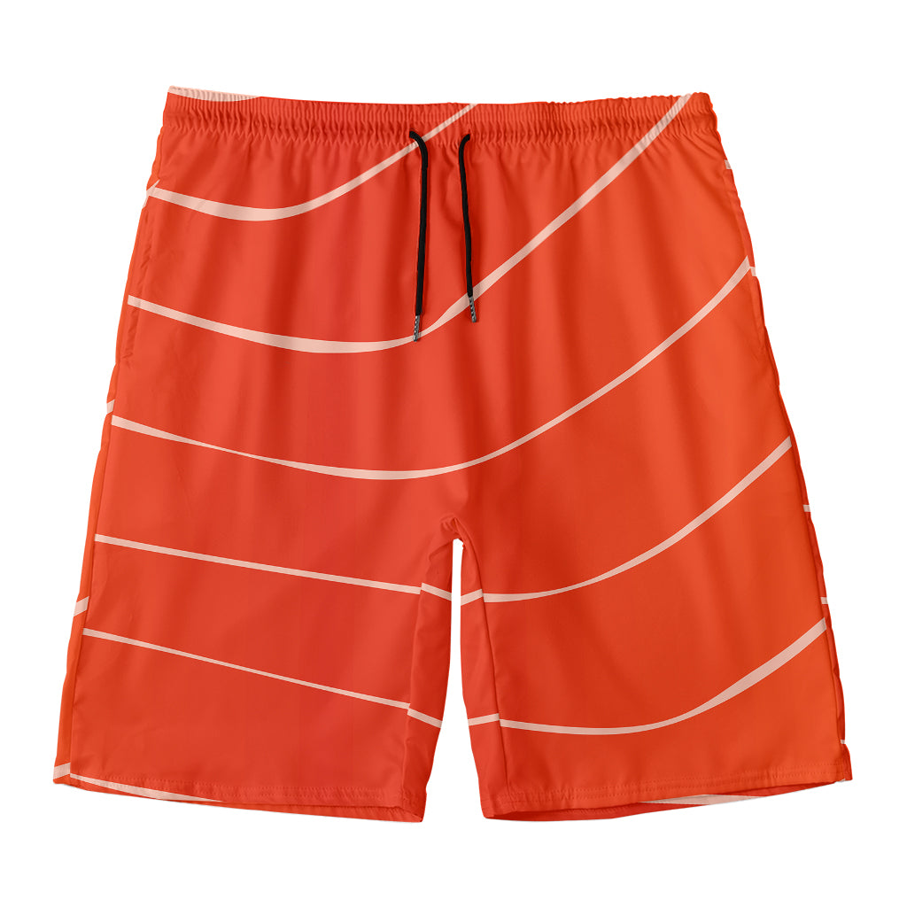 Salmon Artwork Print Men's Swim Trunks