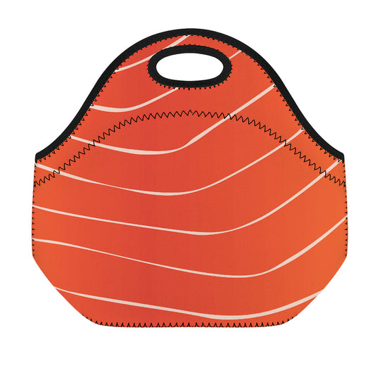 Salmon Artwork Print Neoprene Lunch Bag