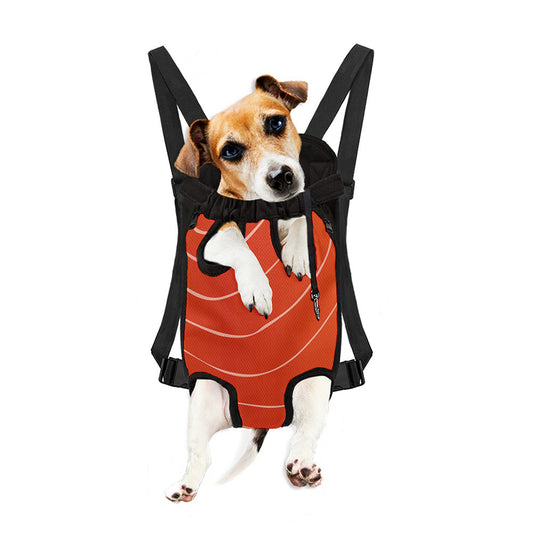 Salmon Artwork Print Pet Carrier Backpack