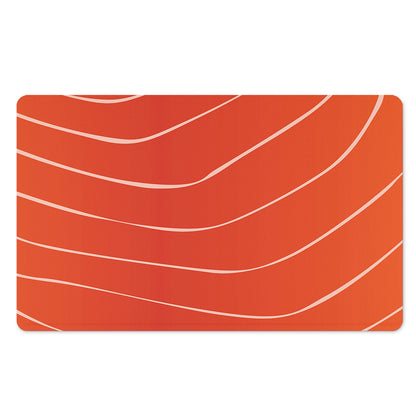 Salmon Artwork Print Polyester Doormat