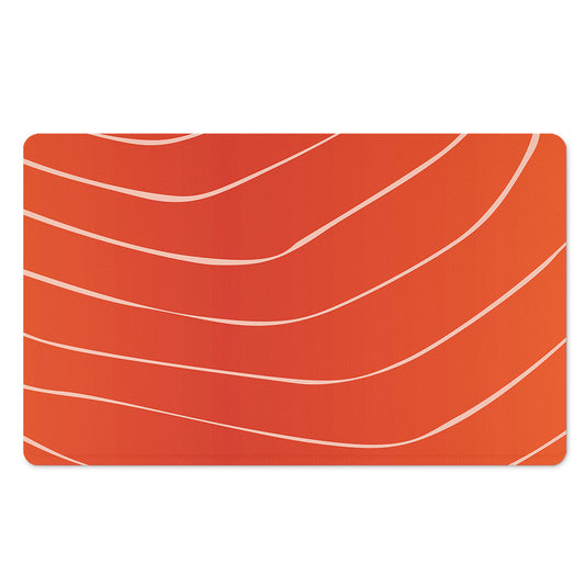 Salmon Artwork Print Polyester Doormat