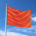 Salmon Artwork Print Polyester Flag