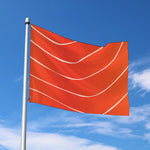 Salmon Artwork Print Polyester Flag