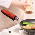Salmon Artwork Print Skillet Handle Cover