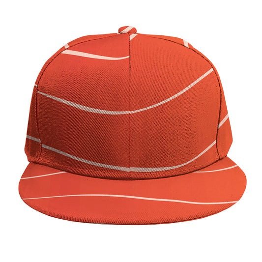 Salmon Artwork Print Snapback Cap