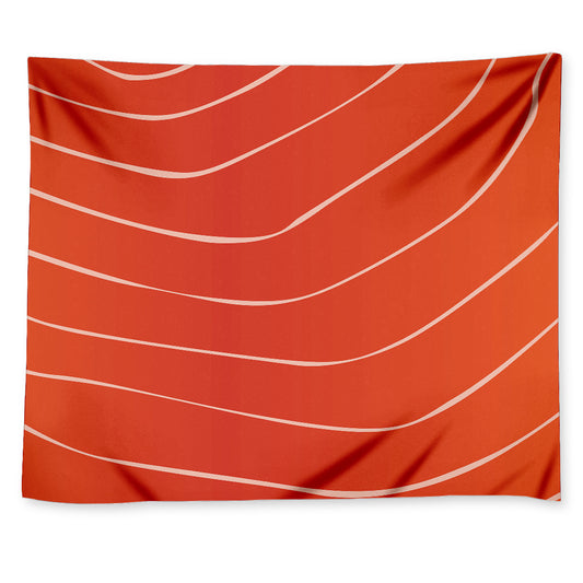 Salmon Artwork Print Tapestry