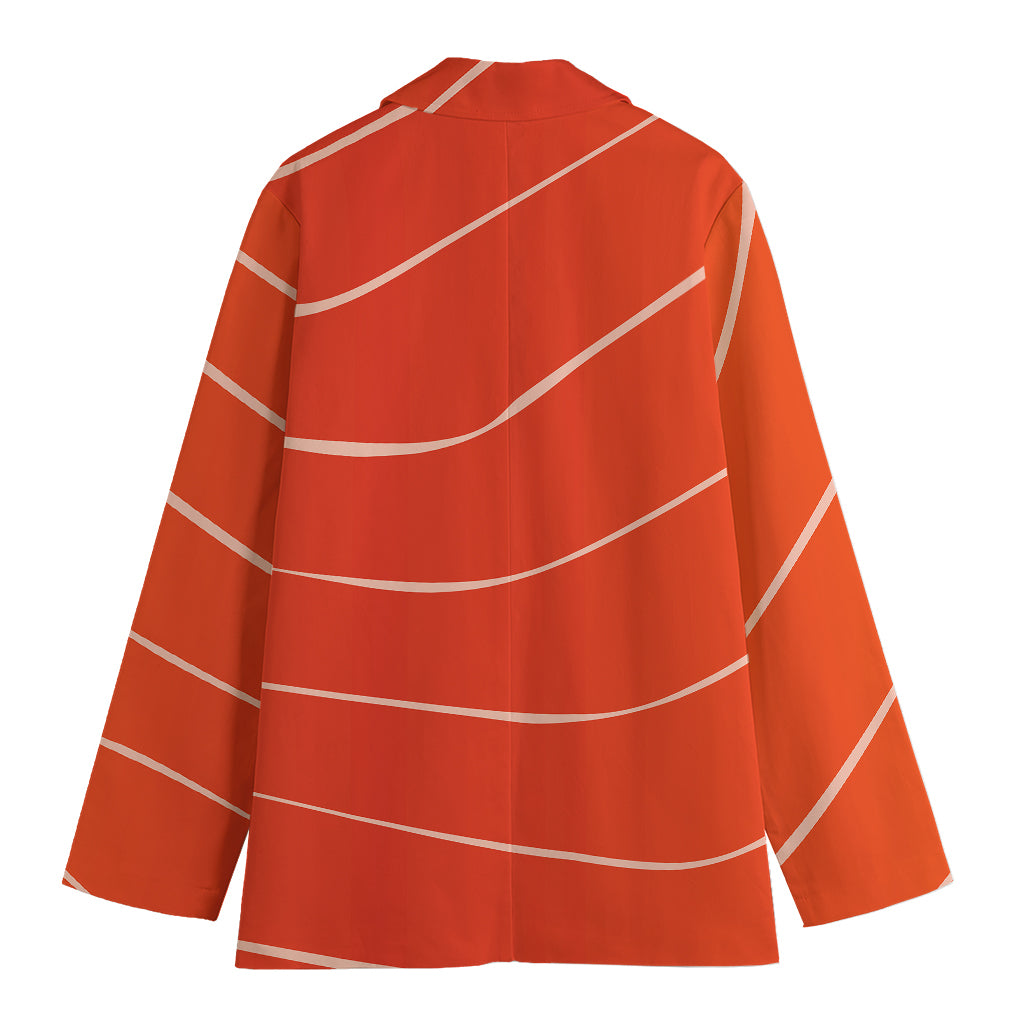 Salmon Artwork Print Women's Blazer