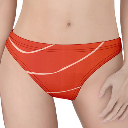 Salmon Artwork Print Women's Thong