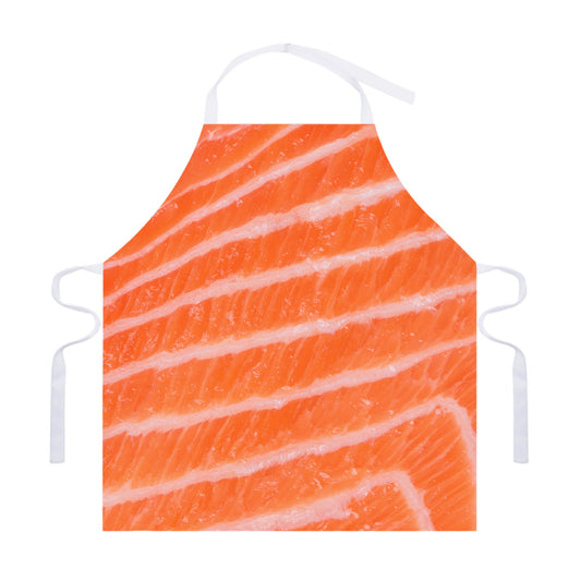 Salmon Fillet Print Adjustable Apron
