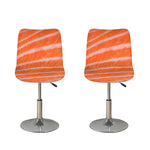 Salmon Fillet Print Bar Stool Covers