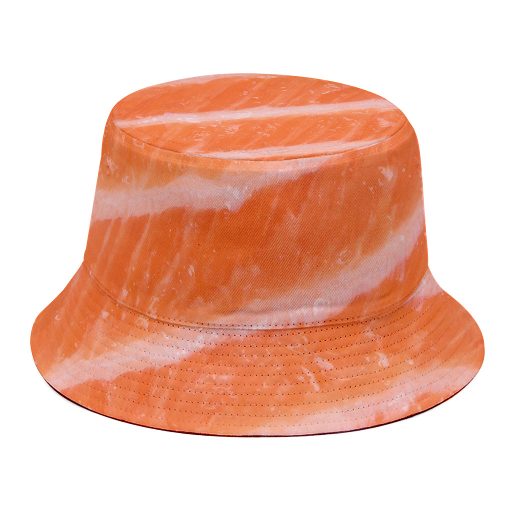 Salmon Fillet Print Bucket Hat